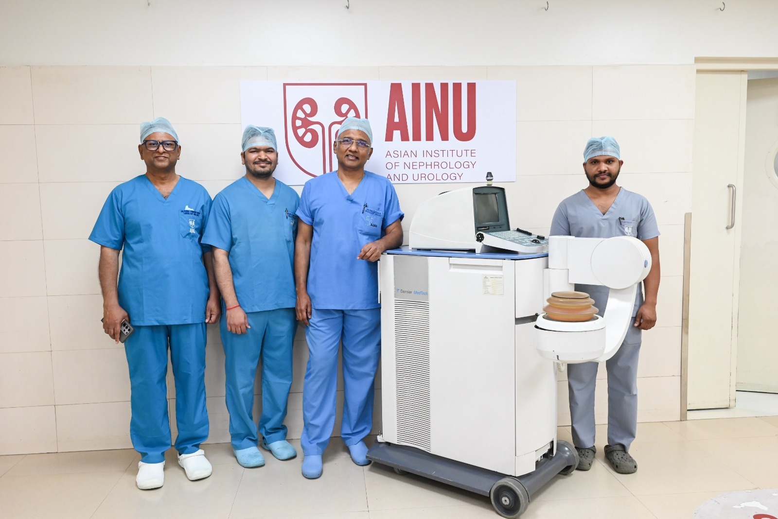 One-Year-Old Develops Large Kidney Stone; AINU Doctors Remove It Without Surgery